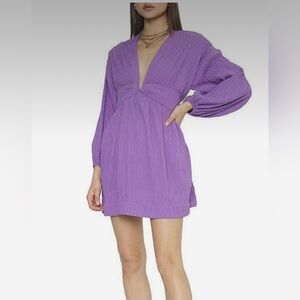4Si3nna purple mini dress